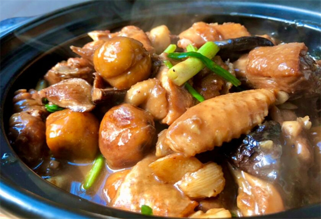 板栗焖鸡