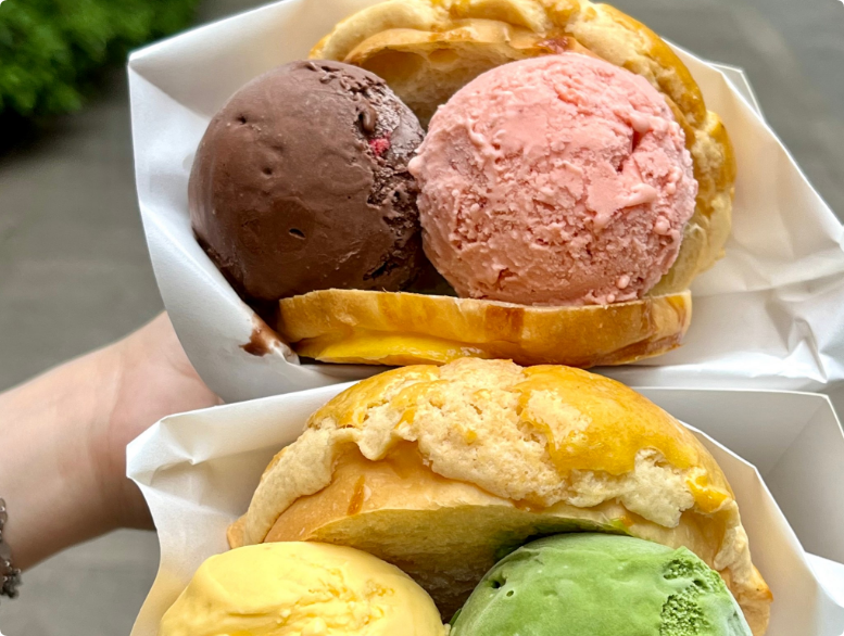 冰淇淋菠蘿包
