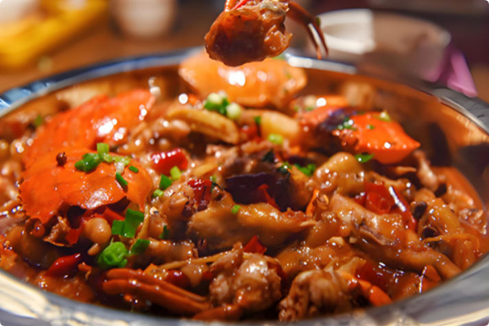 伍小酥肉蟹煲雞爪煲