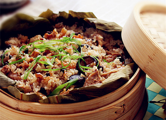 学广东美食荷叶蒸饭培训，专业笼仔饭一对一培训技术（图）_1