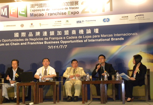 7天COO張韌出席澳門國際品牌連鎖加盟展(圖)_1