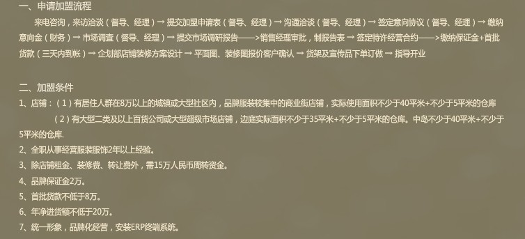 加盟美卡拉女裝有何要求？ _1