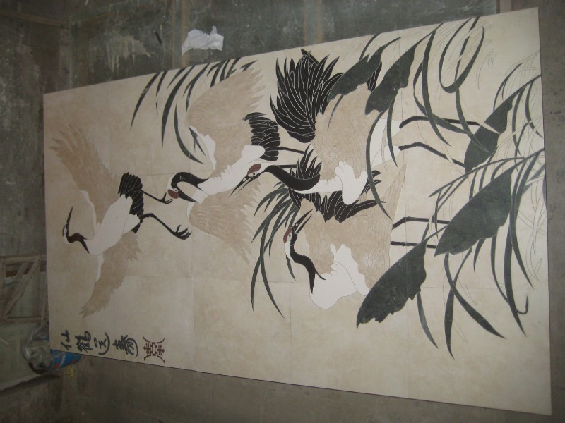 佛山陶瓷水刀地面拼花/水刀背景墻誠邀加盟_2