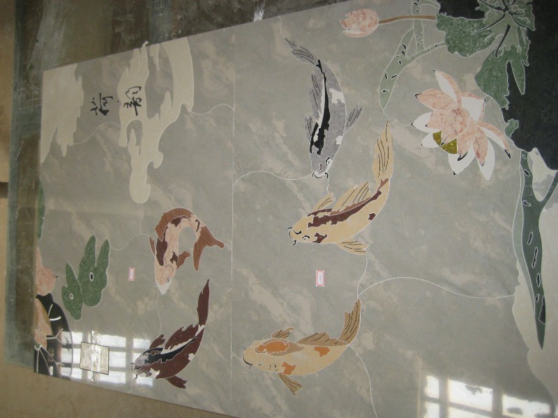 佛山陶瓷水刀地面拼花/水刀背景墻誠邀加盟_3