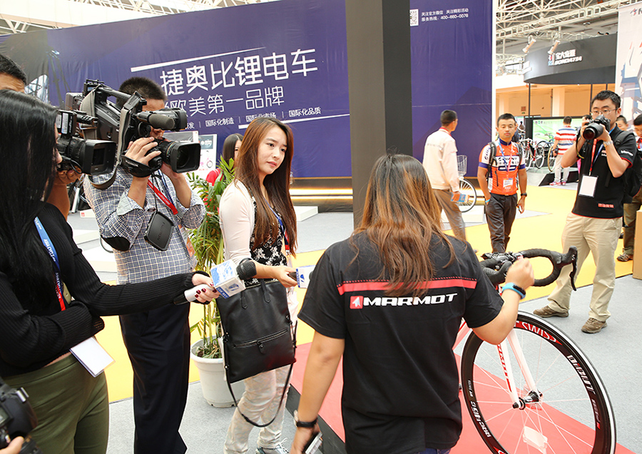 世界顶级品牌土拨鼠MARMOT成亚洲自行车展媒体采访焦点（图）_4