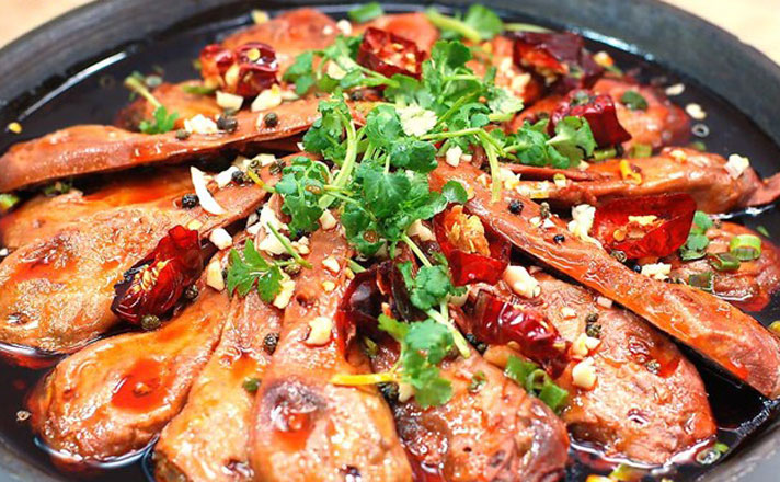 干鍋辣鴨頭加盟培訓(xùn)，開一店頂五店，正宗干鍋辣鴨頭做法配方_2