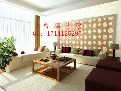 市場(chǎng)前景廣闊，綠色環(huán)保裝飾建材中鼎液體壁紙加盟_1