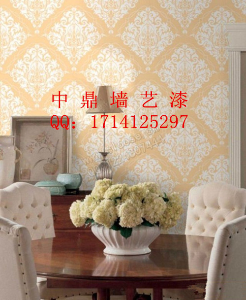 綠色環(huán)保墻面裝飾材料，中鼎液體壁紙廠家招商_1