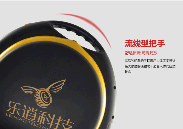 流線型把手，樂逍最新開發(fā)LX2智能體感車-東莞樂逍電子科技有限公司_2