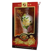 西安西鳳酒專賣店國花瓷12年價(jià)格500ml_1