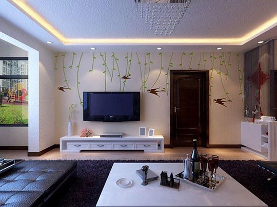 2015硅藻泥電視背景墻實景案例（圖）_2