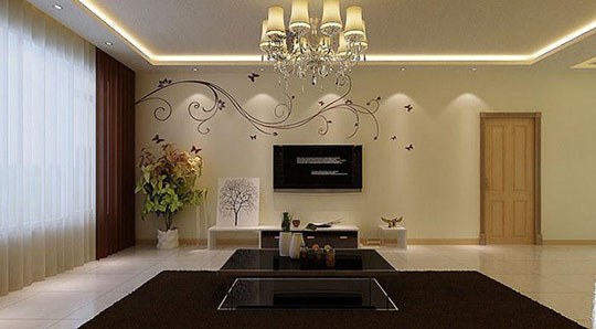 2015硅藻泥電視背景墻實景案例（圖）_3