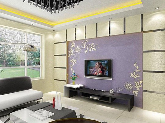 2015硅藻泥電視背景墻實景案例（圖）_7