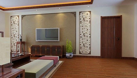 2015硅藻泥電視背景墻實景案例（圖）_9