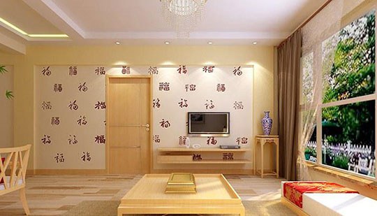 2015硅藻泥電視背景墻實景案例（圖）_11