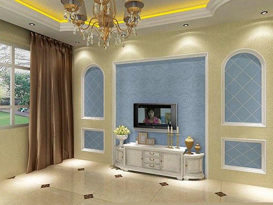 2015硅藻泥電視背景墻實景案例（圖）_21