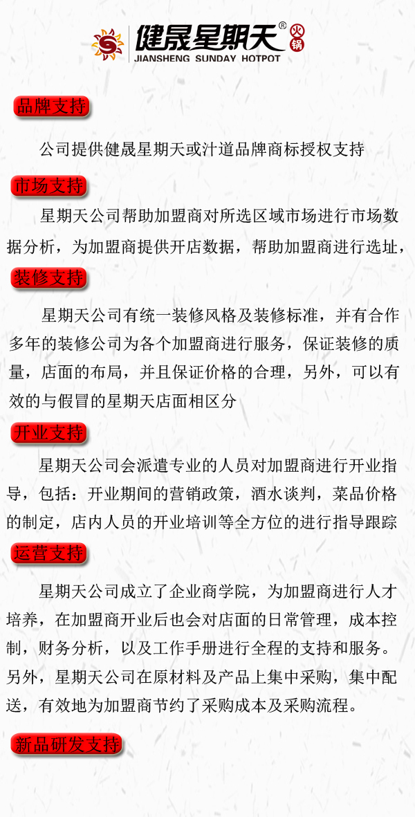 健晟星期天火锅加盟连锁_2