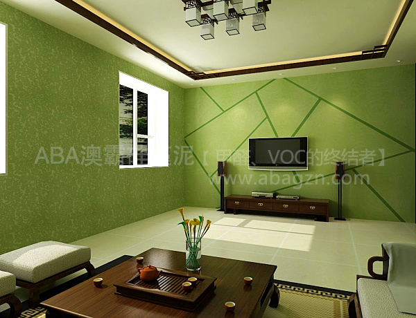 有格調的澳霸硅藻泥電視背景墻才惹人愛_2