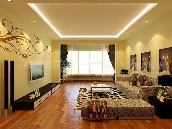 有格調的澳霸硅藻泥電視背景墻才惹人愛_3