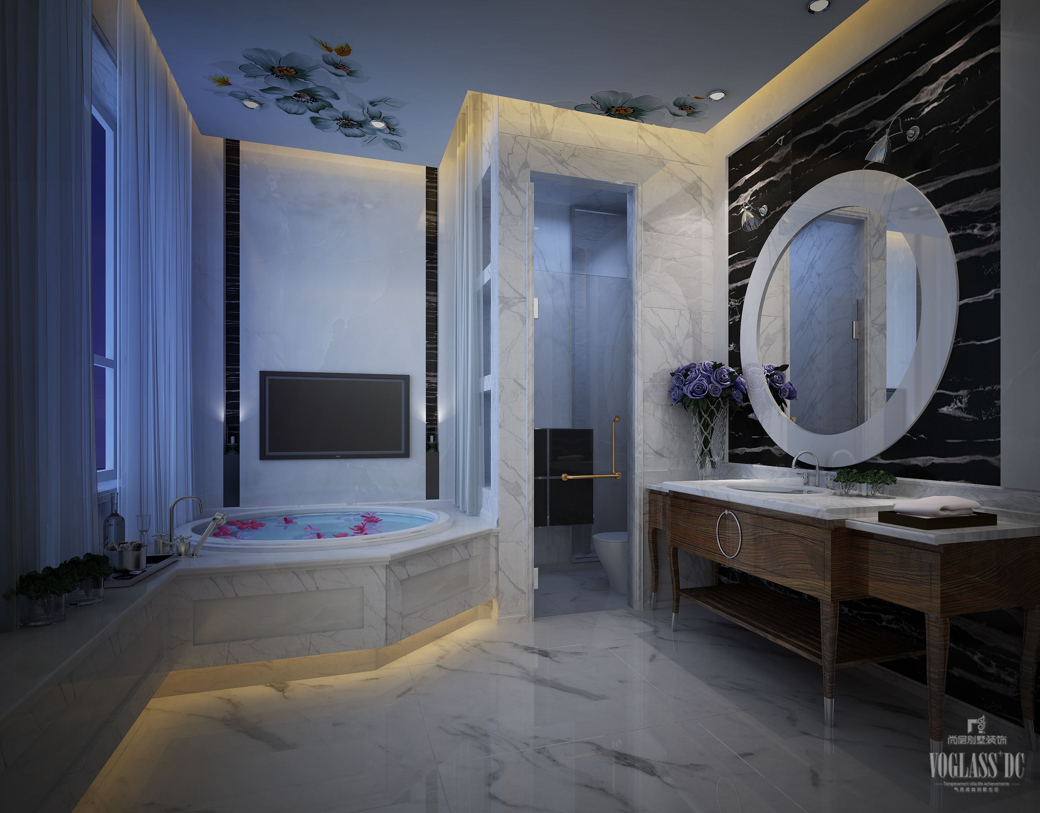 上海尚層裝飾_別墅裝修中海悅府現(xiàn)代簡約_5