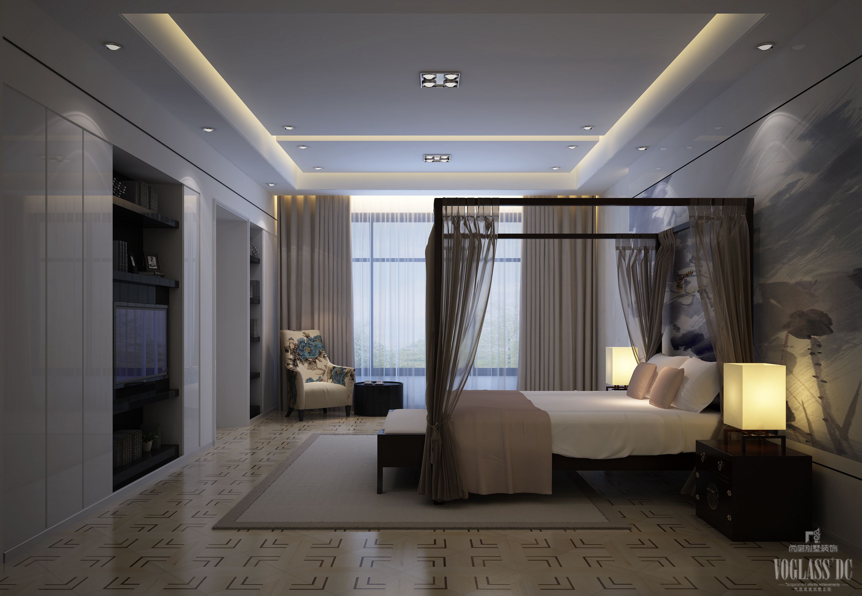 上海尚層裝飾_別墅裝修中海悅府現(xiàn)代簡約_6