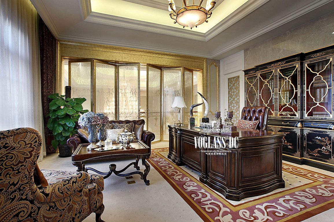 上海尚層裝飾_別墅裝修尚匯豪庭美式案例_5