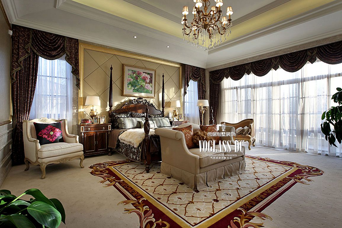 上海尚層裝飾_別墅裝修尚匯豪庭美式案例_6