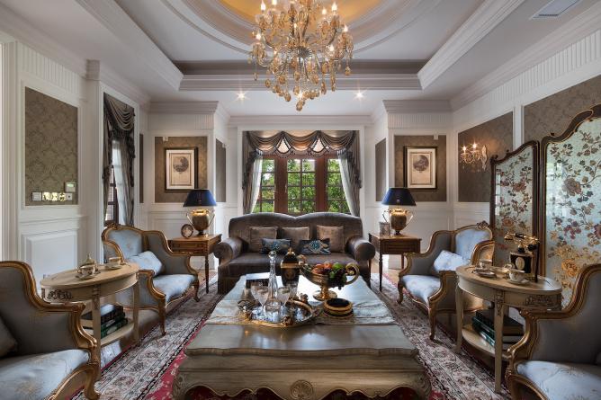 上海尚層別墅裝修君悅灣墅邊套二層設計改造方案_7