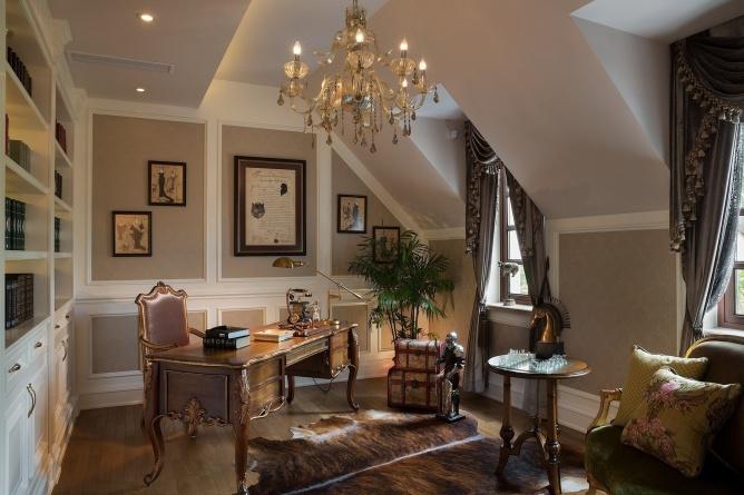 上海尚層別墅裝修君悅灣墅邊套二層設計改造方案_8