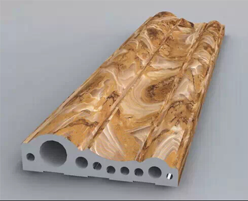 電梯門套裝飾材料新品上市仿大理石石塑線條電梯門套配套專用（圖）_1