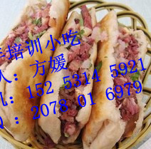 河北保定學(xué)習(xí)驢肉火燒技術(shù) 濟(jì)南教驢肉火燒的做法_1