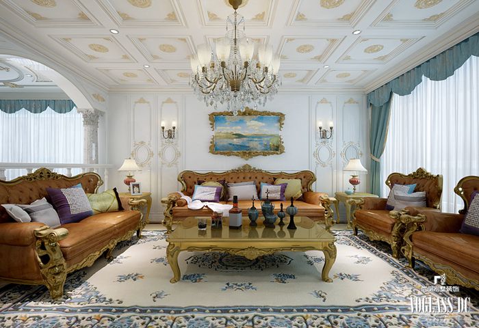 上海尚層別墅裝修上海綠城玫瑰園田園風格_4