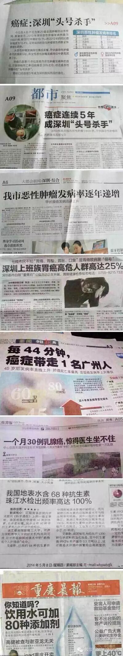 水丽净水新闻 新闻：中国患癌和癌症将变成一种常态（图）_1