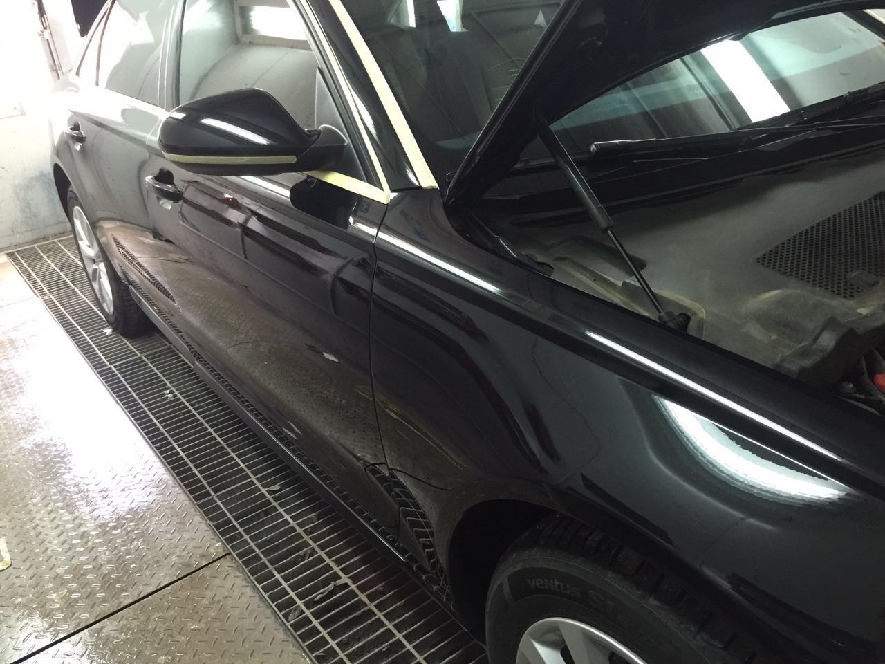 四川汽車美容加盟店奧迪A6汽車鍍膜鍍晶終結(jié)者巨亮魔晶施工效果_4