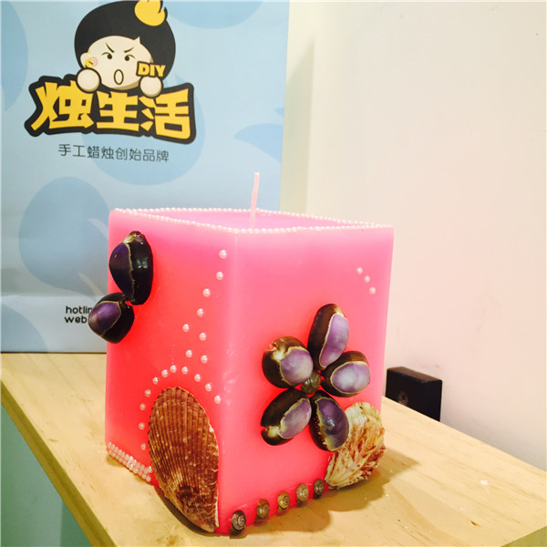 DIY手工店粉嫩嫩夢幻海洋家居蠟燭上市啦！（圖）_1