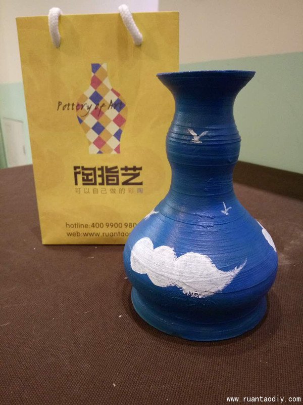 创意陶指艺DIY加盟店蓝天白云系列的手工产品（图）_2