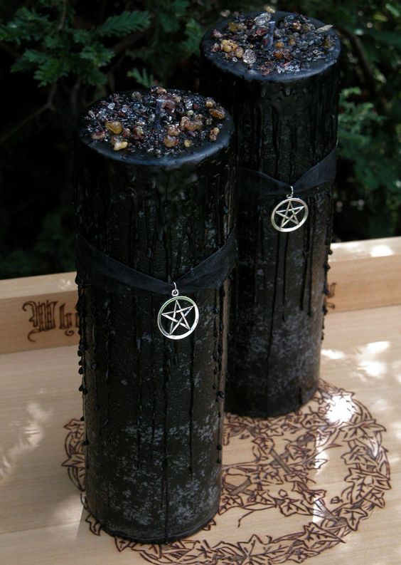 创意黑色神秘造型蜡烛DIY店加盟（图）_1
