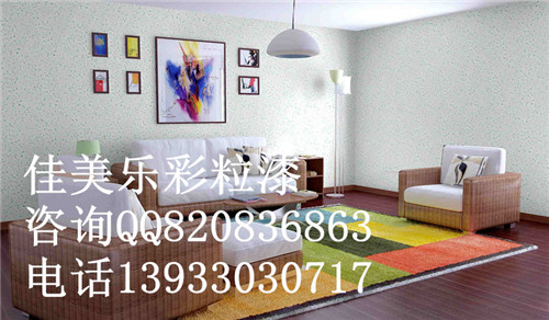 佳美樂真正3D墻藝漆3D彩粒漆廠家加盟_1