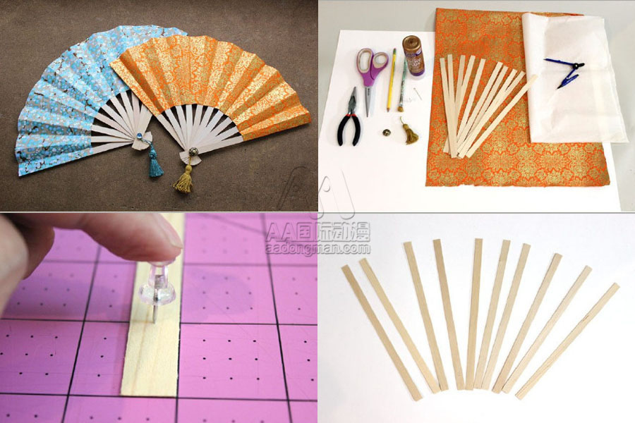 AA國際動漫diy自制《love live》和風(fēng)折扇_2