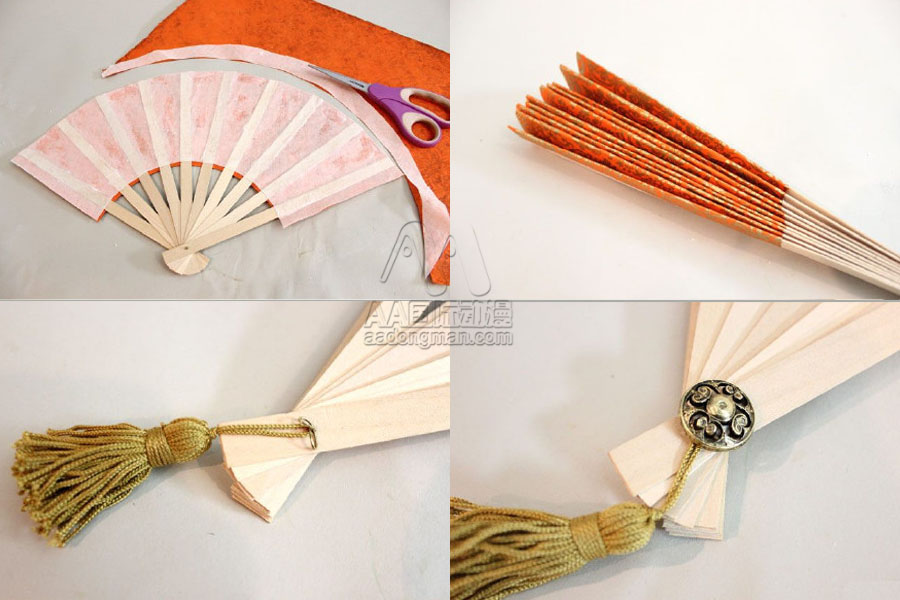 AA國際動漫diy自制《love live》和風(fēng)折扇_6