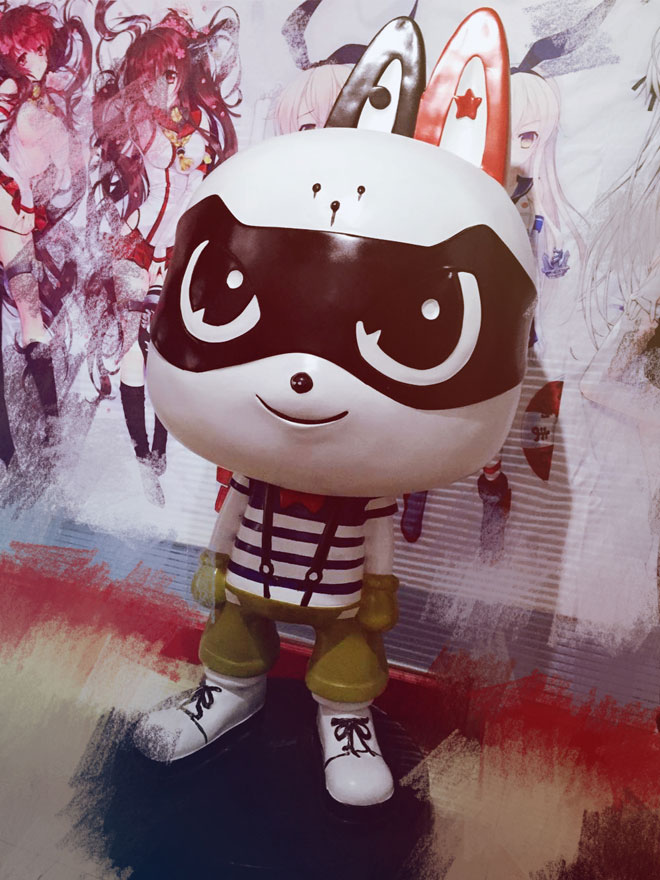 AA動(dòng)漫吉祥物“大A”動(dòng)漫店的守護(hù)神招財(cái)兔_2