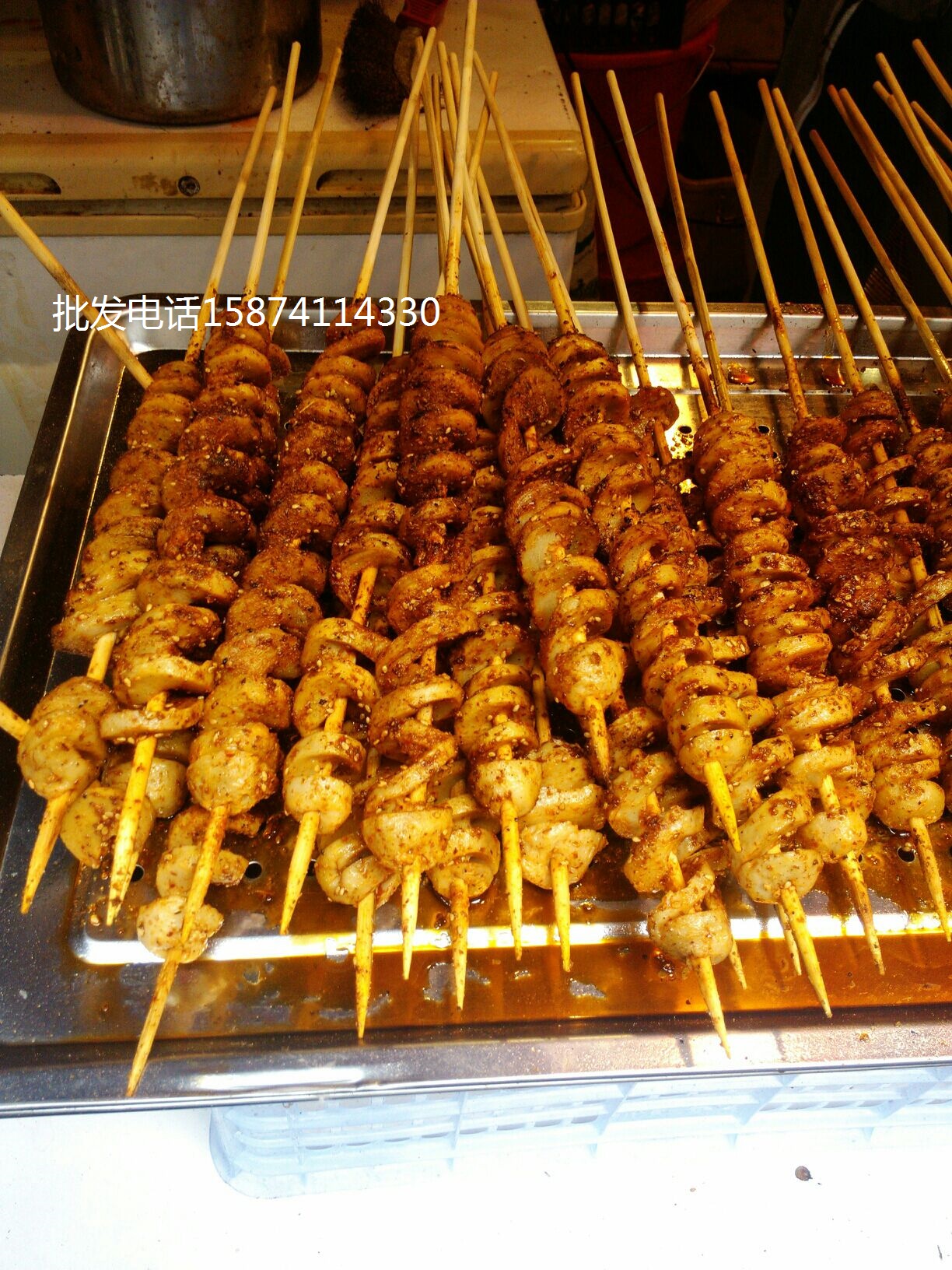 哪有烤面筋學的 烤面筋配料技術培訓  面筋串批發(fā)_1