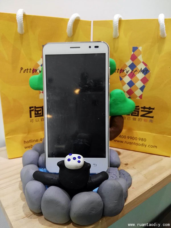 快樂泡澡的海獅手工陶藝兒童手工店創(chuàng)意作品_2