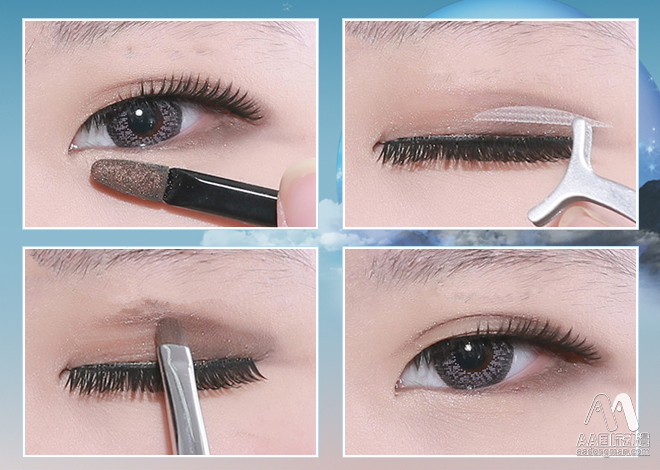 AA國際動漫COS化妝教程，熟練使用雙眼皮神器_3