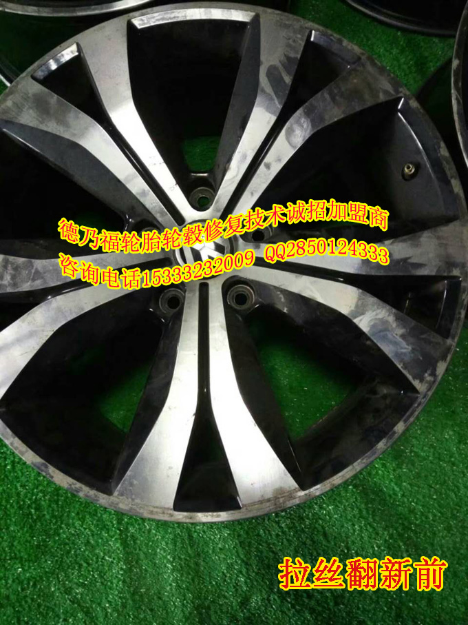 拉絲面輪轂修復翻新技術石家莊德乃福，全自動輪轂拉絲機_5