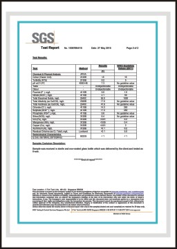 荣获新加坡SGS净水器出水水质检测合格证书B（图）_1