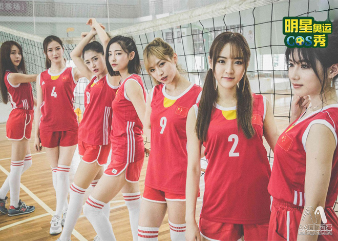 AA國際動漫：SNH48偶像團體COS中國女排，慶女排王者歸來_5