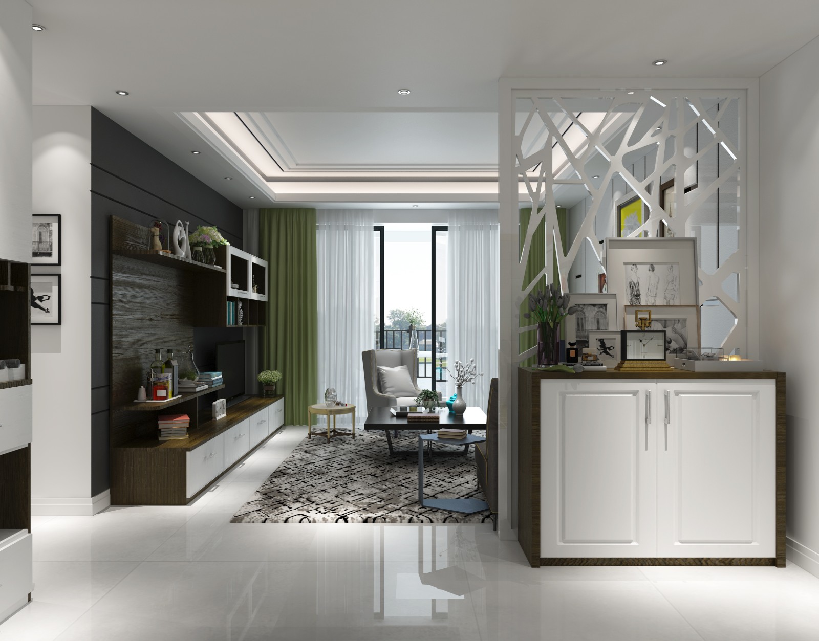 清爽干凈103㎡現(xiàn)代風(fēng)三居室德維爾衣柜商城（圖）_3