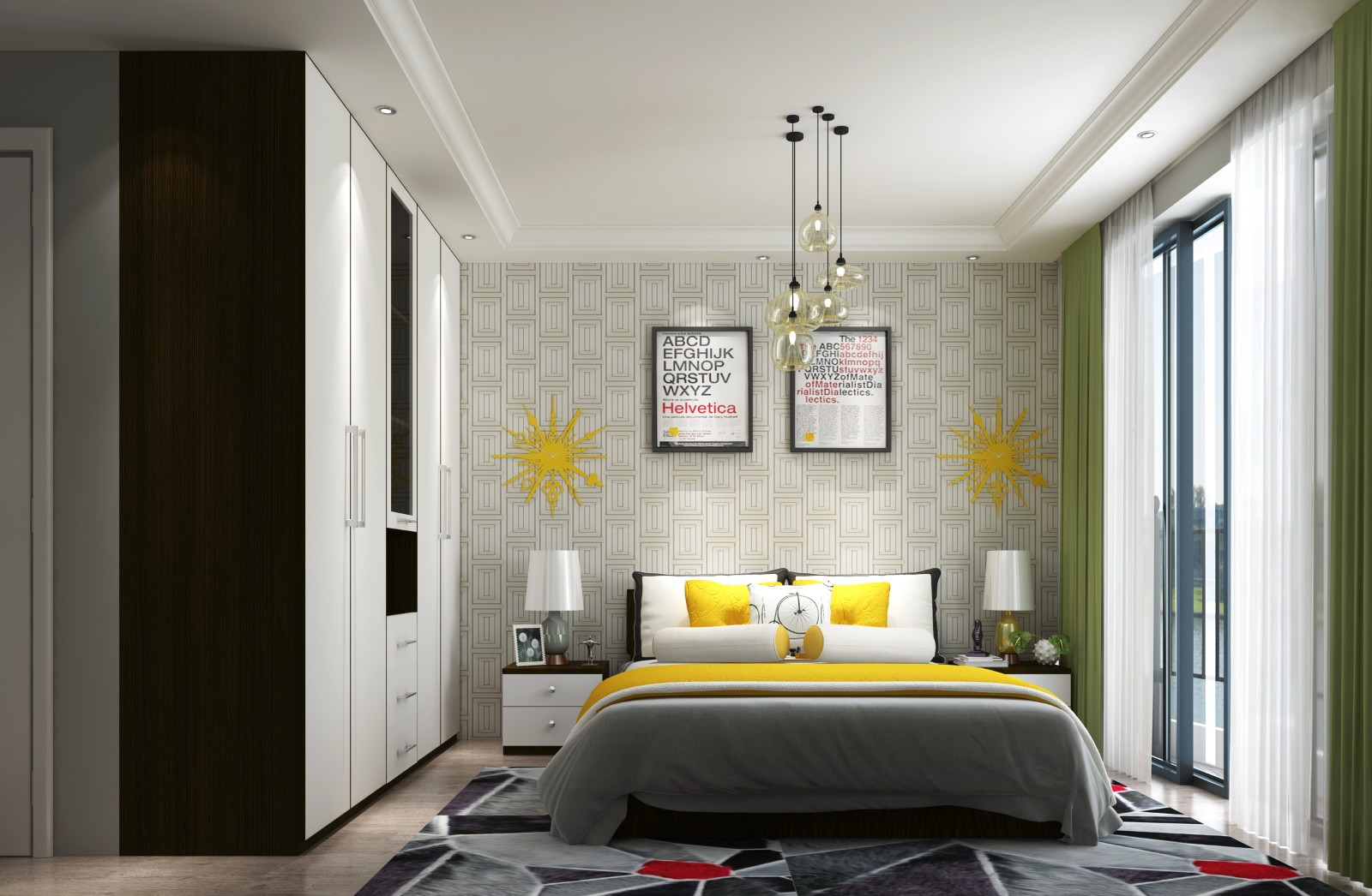 清爽干凈103㎡現(xiàn)代風(fēng)三居室德維爾衣柜商城（圖）_6