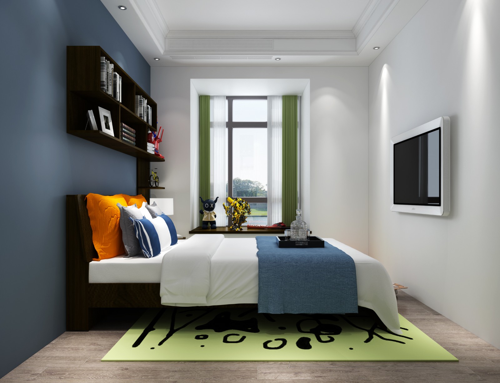 清爽干凈103㎡現(xiàn)代風(fēng)三居室德維爾衣柜商城（圖）_9